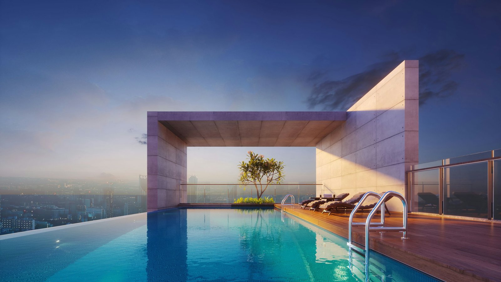 Rooftop infinity pool